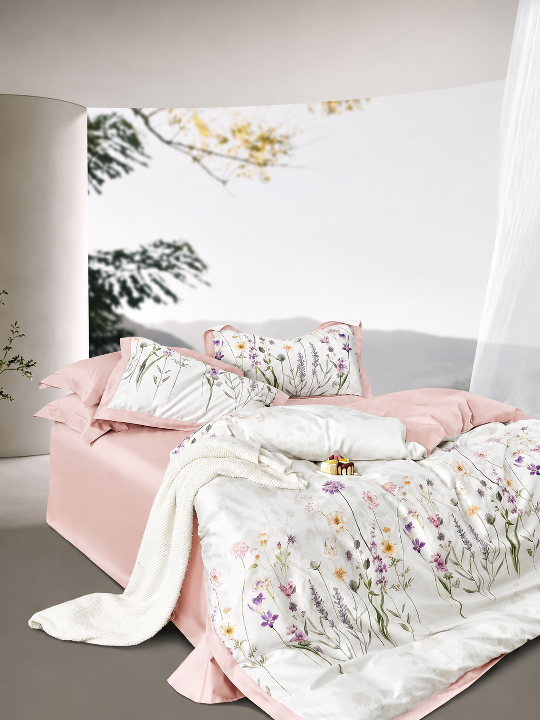 Soft 100% cotton floral bedding set